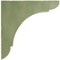 Ekena Millwork 1 3/4"W x 6"D x 6"H Small Olympic Wood Vintage Decor Bracket, Restoration Green BKTWD01X06X06OLGR - alternate 2